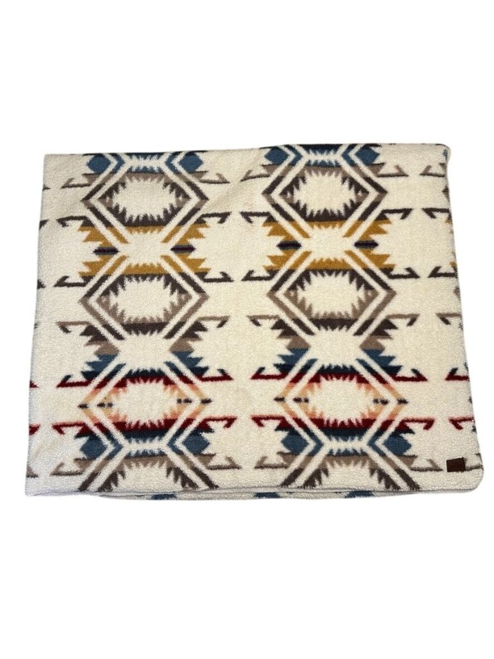 PENDLETON White Sands Beige King Sherpa Throw Blanket Southwestern 112x92